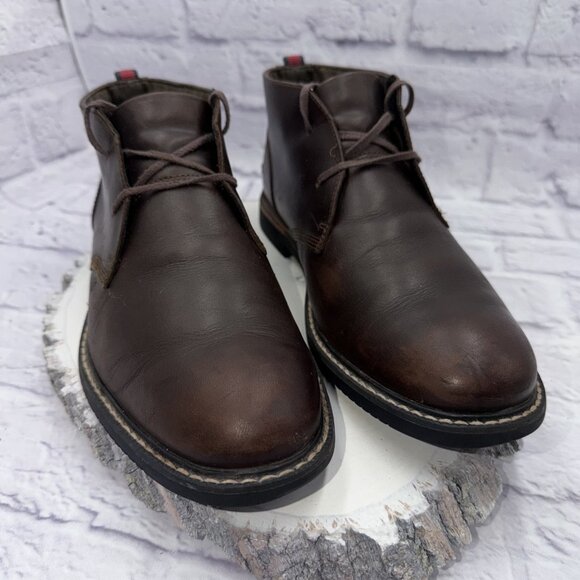 Timberland Earthkeeper Anti Fatigue Brook Park Brown Leather Chukka Boots Sz 9.5 - Picture 2 of 12